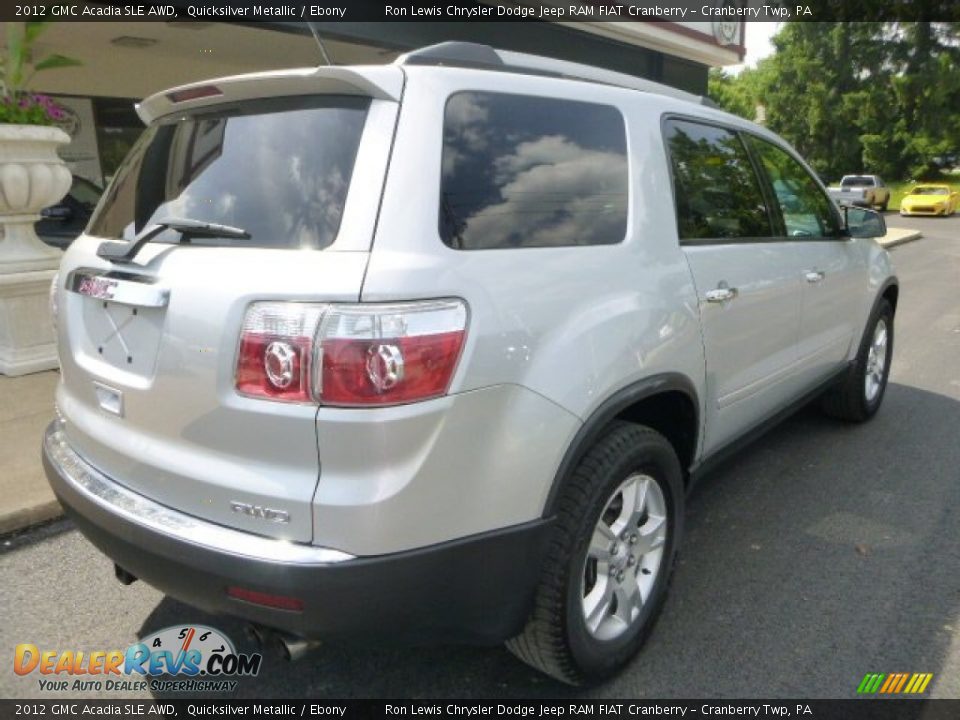 2012 GMC Acadia SLE AWD Quicksilver Metallic / Ebony Photo #9