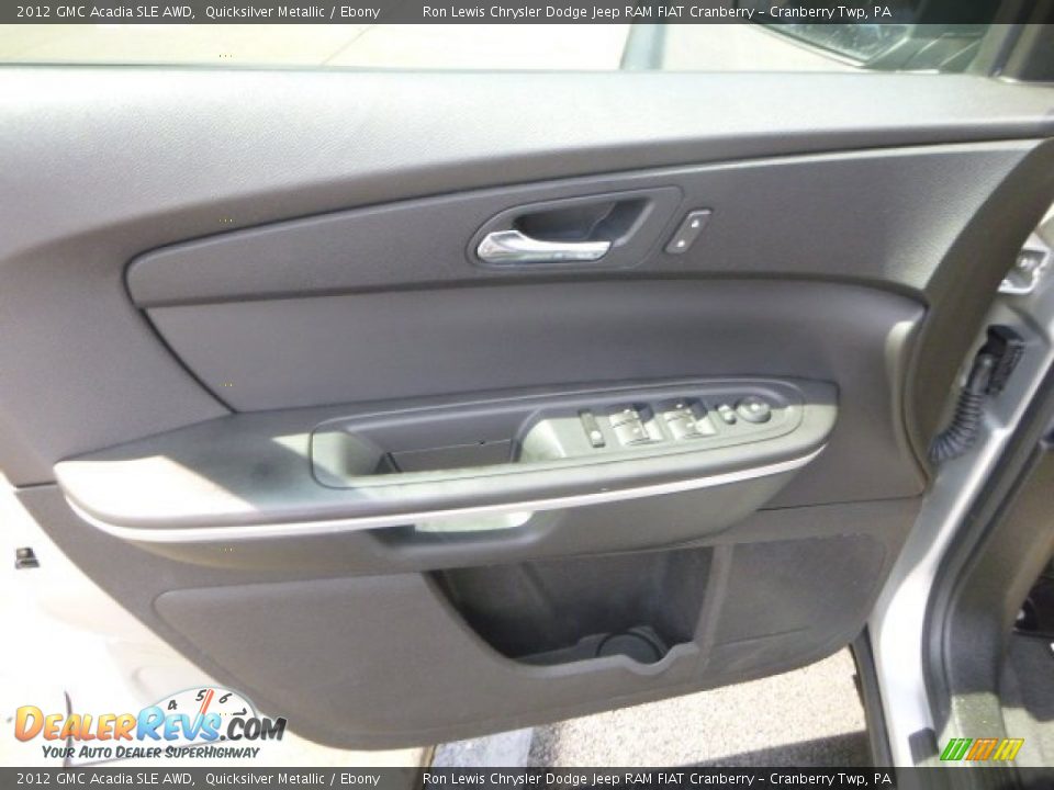 2012 GMC Acadia SLE AWD Quicksilver Metallic / Ebony Photo #13