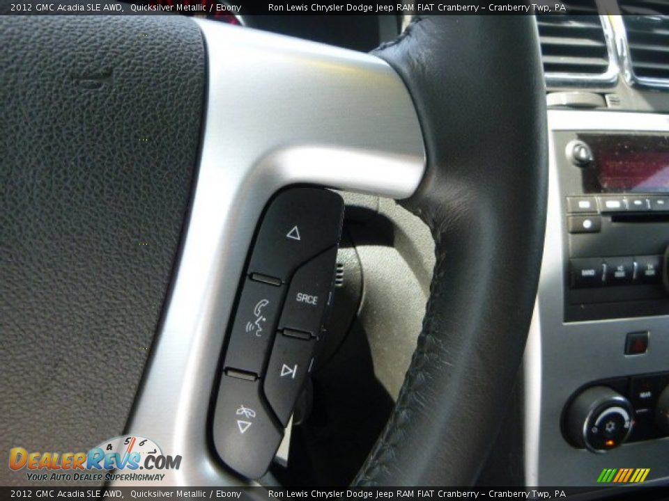 2012 GMC Acadia SLE AWD Quicksilver Metallic / Ebony Photo #17