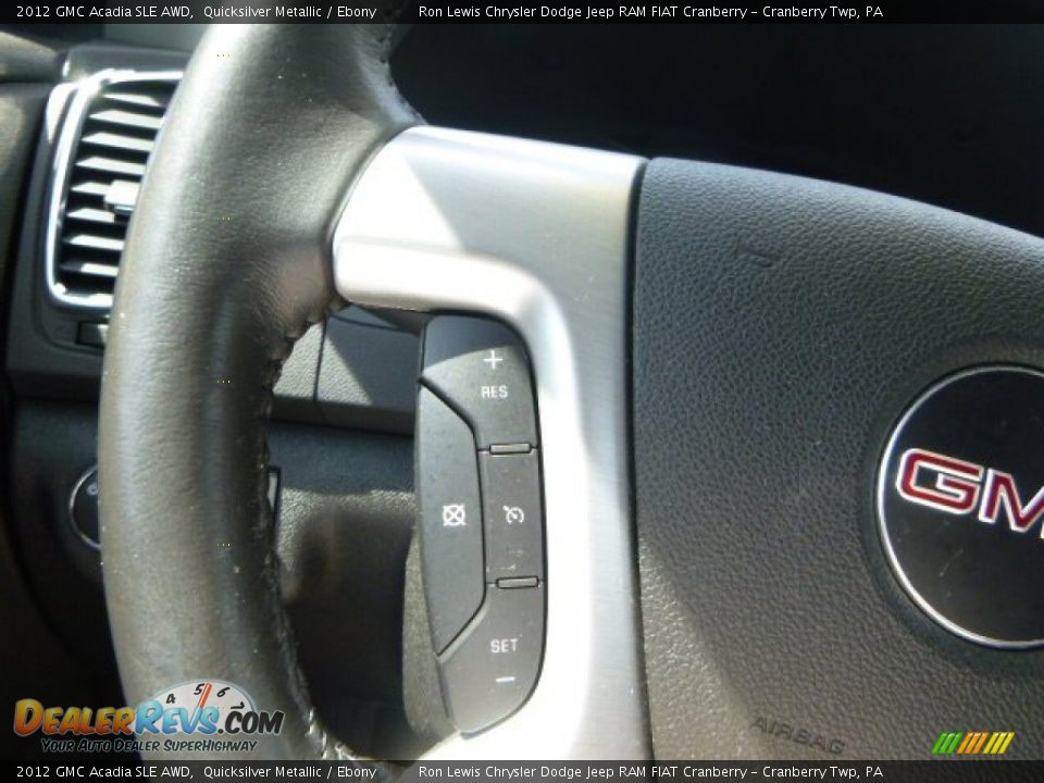2012 GMC Acadia SLE AWD Quicksilver Metallic / Ebony Photo #18
