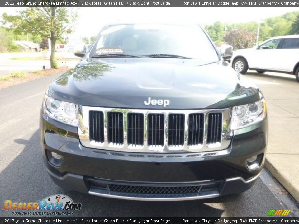 2013 Jeep Grand Cherokee Limited 4x4 Black Forest Green Pearl / Black/Light Frost Beige Photo #4