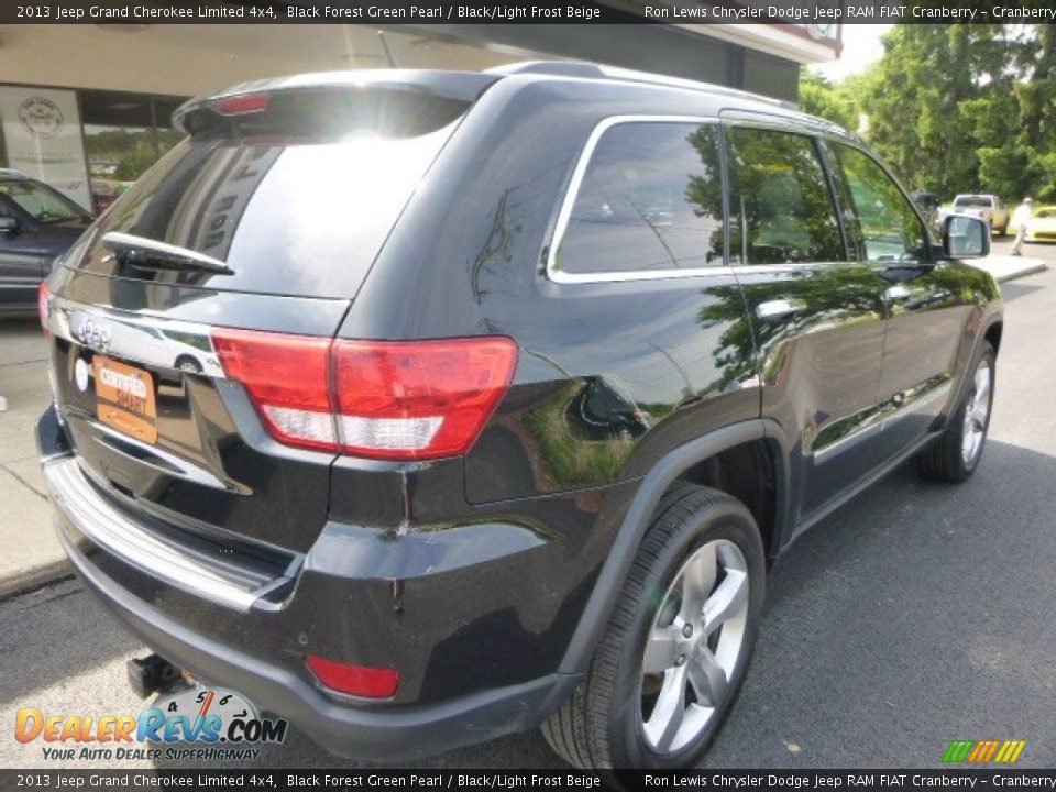 2013 Jeep Grand Cherokee Limited 4x4 Black Forest Green Pearl / Black/Light Frost Beige Photo #9