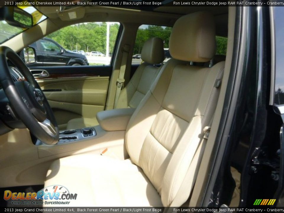 2013 Jeep Grand Cherokee Limited 4x4 Black Forest Green Pearl / Black/Light Frost Beige Photo #13