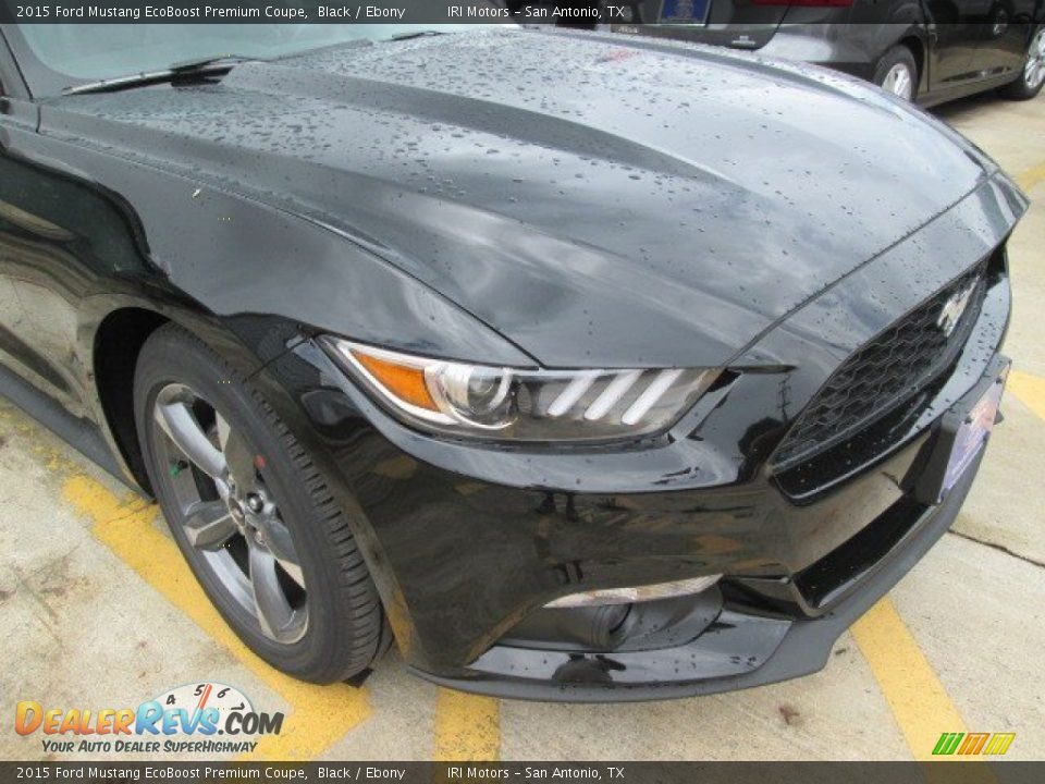 2015 Ford Mustang EcoBoost Premium Coupe Black / Ebony Photo #2