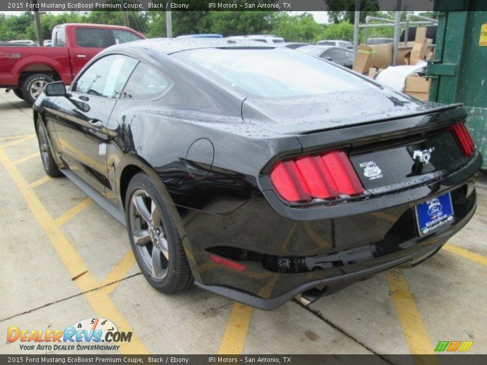 2015 Ford Mustang EcoBoost Premium Coupe Black / Ebony Photo #8