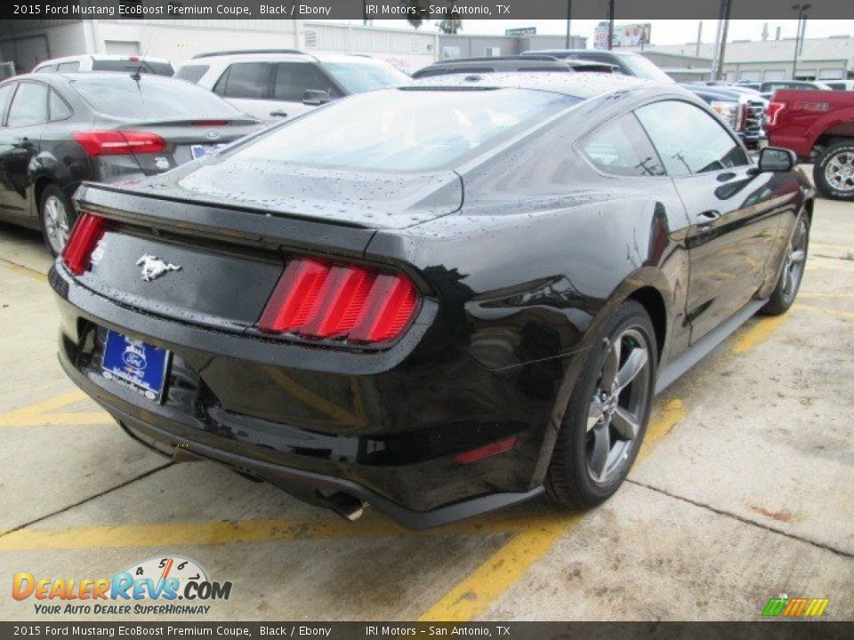 2015 Ford Mustang EcoBoost Premium Coupe Black / Ebony Photo #10