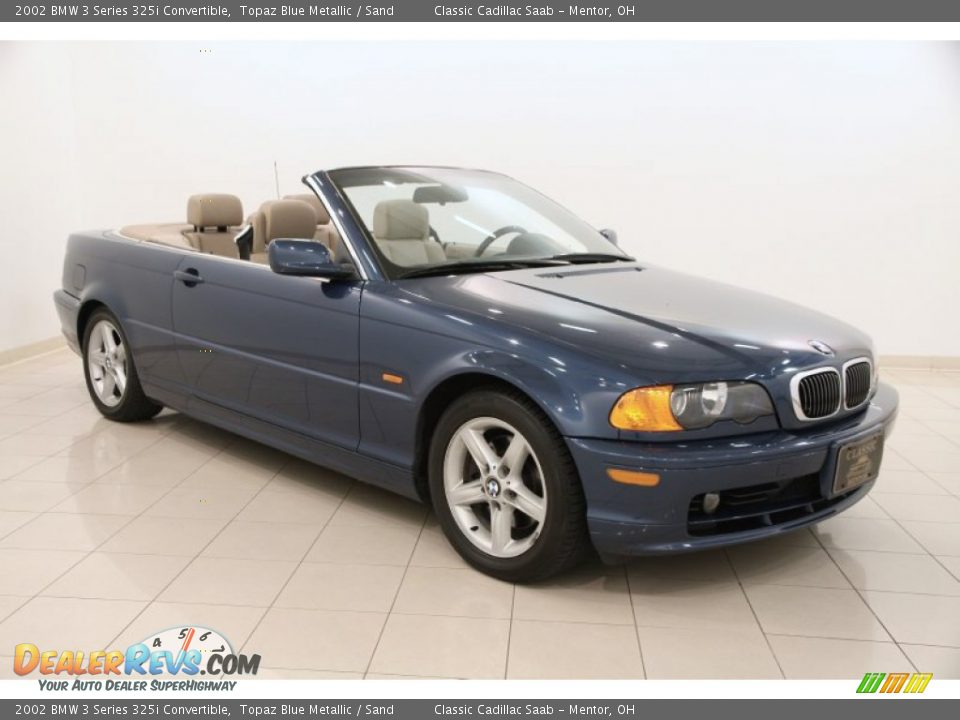 2002 BMW 3 Series 325i Convertible Topaz Blue Metallic / Sand Photo #1