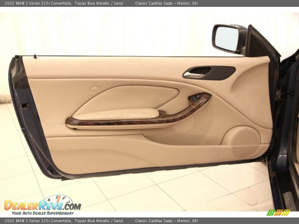 2002 BMW 3 Series 325i Convertible Topaz Blue Metallic / Sand Photo #5