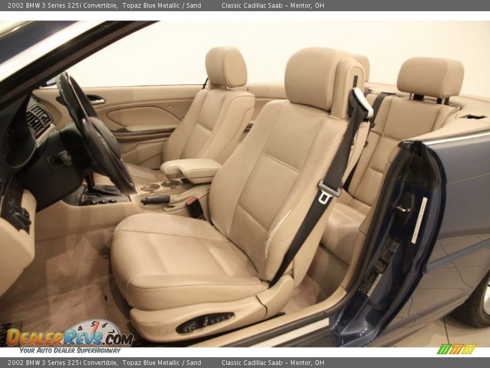 2002 BMW 3 Series 325i Convertible Topaz Blue Metallic / Sand Photo #6