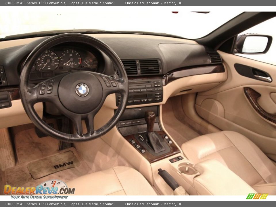 2002 BMW 3 Series 325i Convertible Topaz Blue Metallic / Sand Photo #7