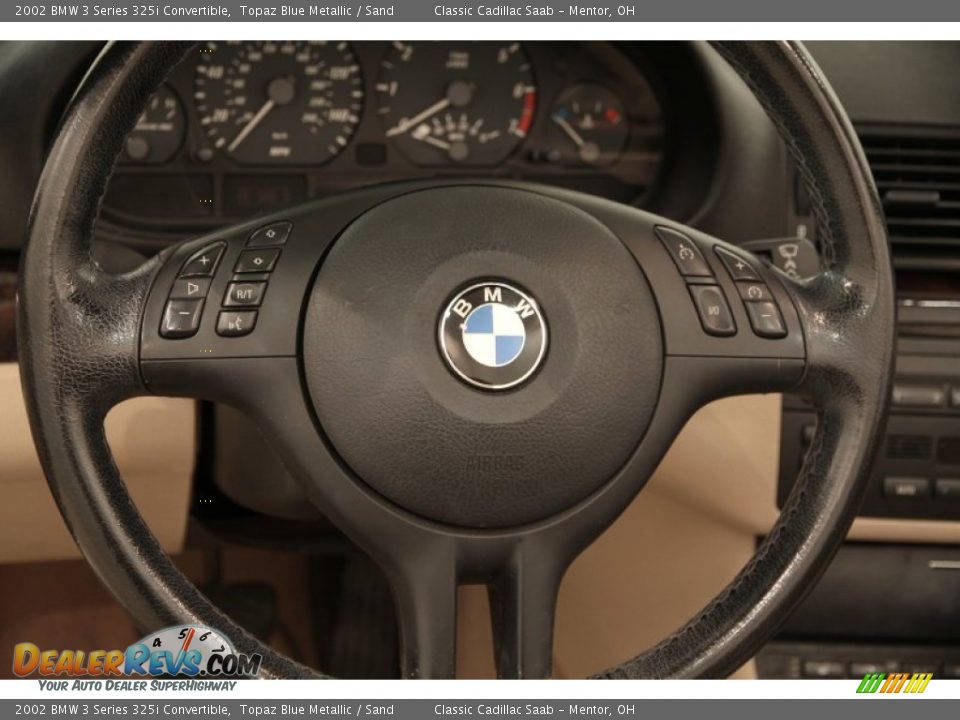 2002 BMW 3 Series 325i Convertible Topaz Blue Metallic / Sand Photo #8