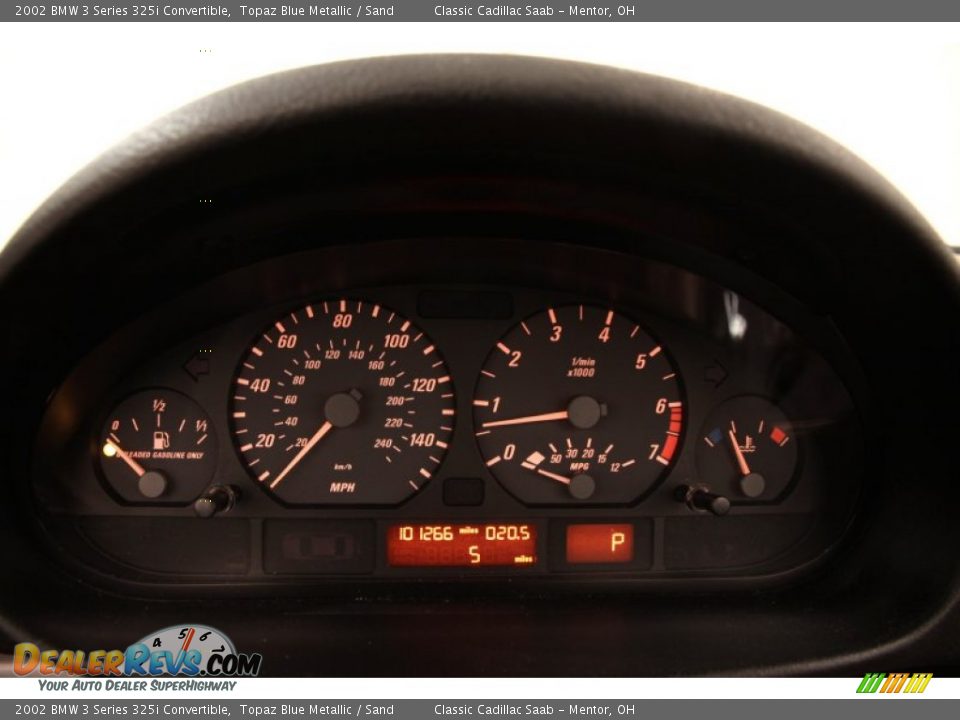 2002 BMW 3 Series 325i Convertible Topaz Blue Metallic / Sand Photo #9