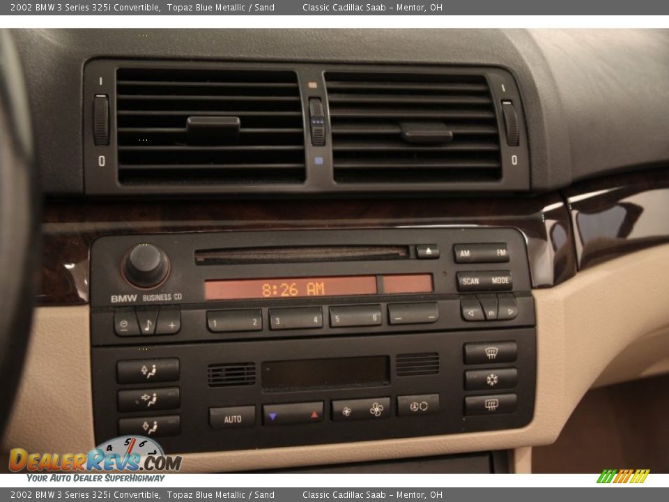 2002 BMW 3 Series 325i Convertible Topaz Blue Metallic / Sand Photo #10