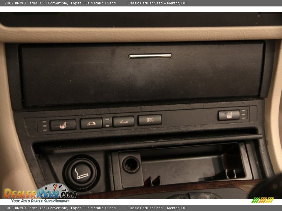 2002 BMW 3 Series 325i Convertible Topaz Blue Metallic / Sand Photo #12