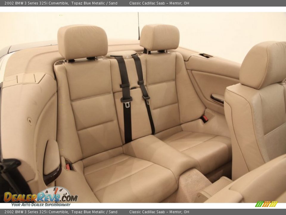 2002 BMW 3 Series 325i Convertible Topaz Blue Metallic / Sand Photo #15