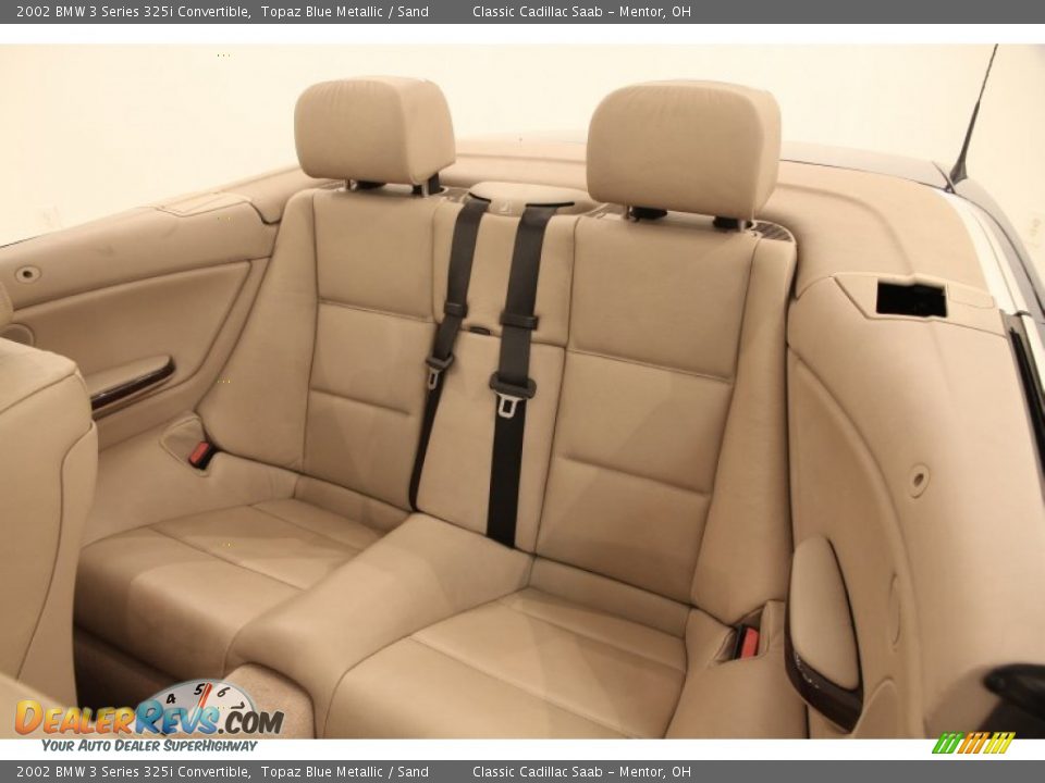 2002 BMW 3 Series 325i Convertible Topaz Blue Metallic / Sand Photo #16