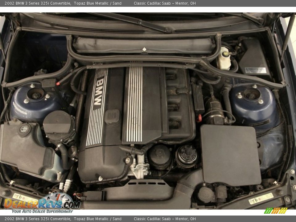 2002 BMW 3 Series 325i Convertible Topaz Blue Metallic / Sand Photo #18