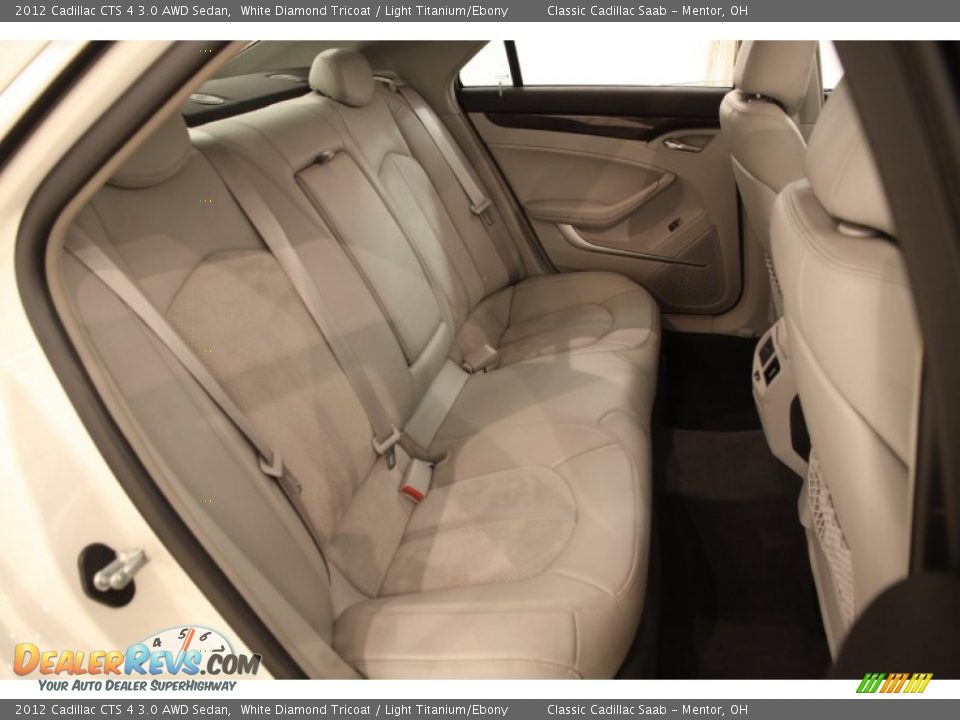 2012 Cadillac CTS 4 3.0 AWD Sedan White Diamond Tricoat / Light Titanium/Ebony Photo #14