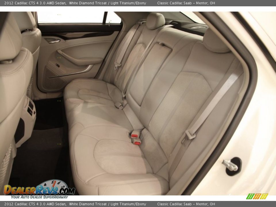 2012 Cadillac CTS 4 3.0 AWD Sedan White Diamond Tricoat / Light Titanium/Ebony Photo #15