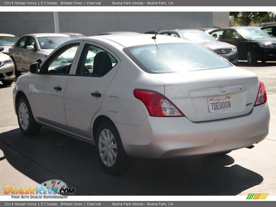 2014 Nissan Versa 1.6 S Sedan Brilliant Silver / Charcoal Photo #2