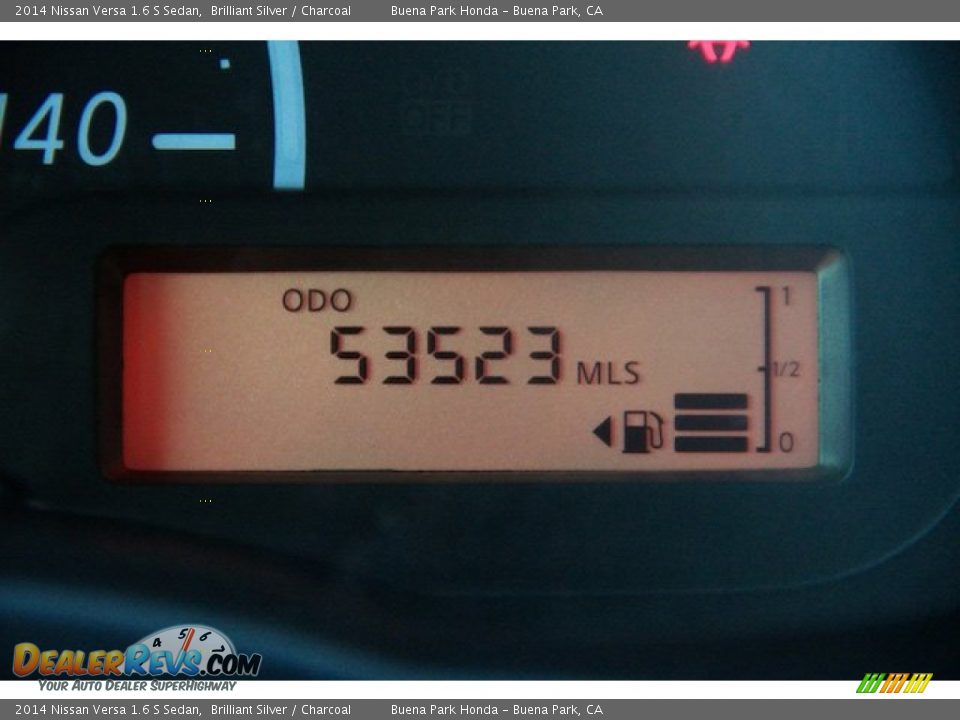 2014 Nissan Versa 1.6 S Sedan Brilliant Silver / Charcoal Photo #6