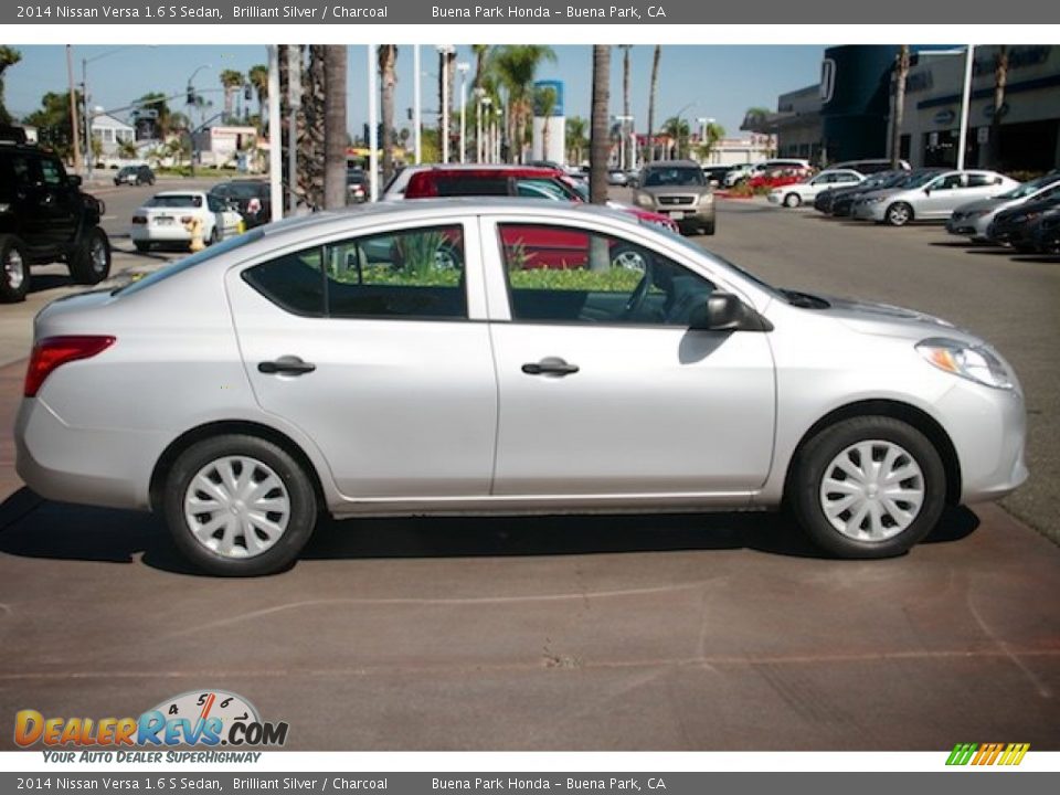 2014 Nissan Versa 1.6 S Sedan Brilliant Silver / Charcoal Photo #12