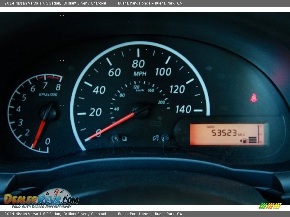 2014 Nissan Versa 1.6 S Sedan Brilliant Silver / Charcoal Photo #20