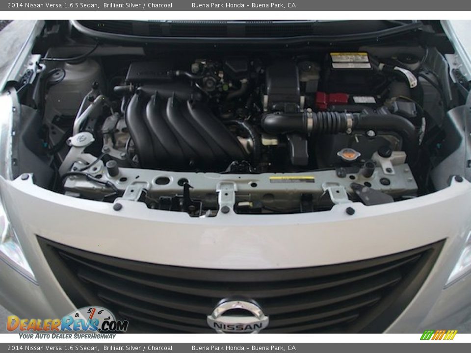 2014 Nissan Versa 1.6 S Sedan Brilliant Silver / Charcoal Photo #25