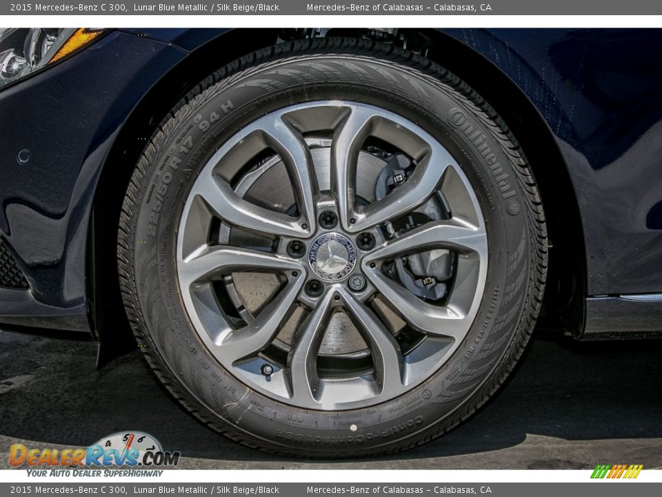 2015 Mercedes-Benz C 300 Lunar Blue Metallic / Silk Beige/Black Photo #10