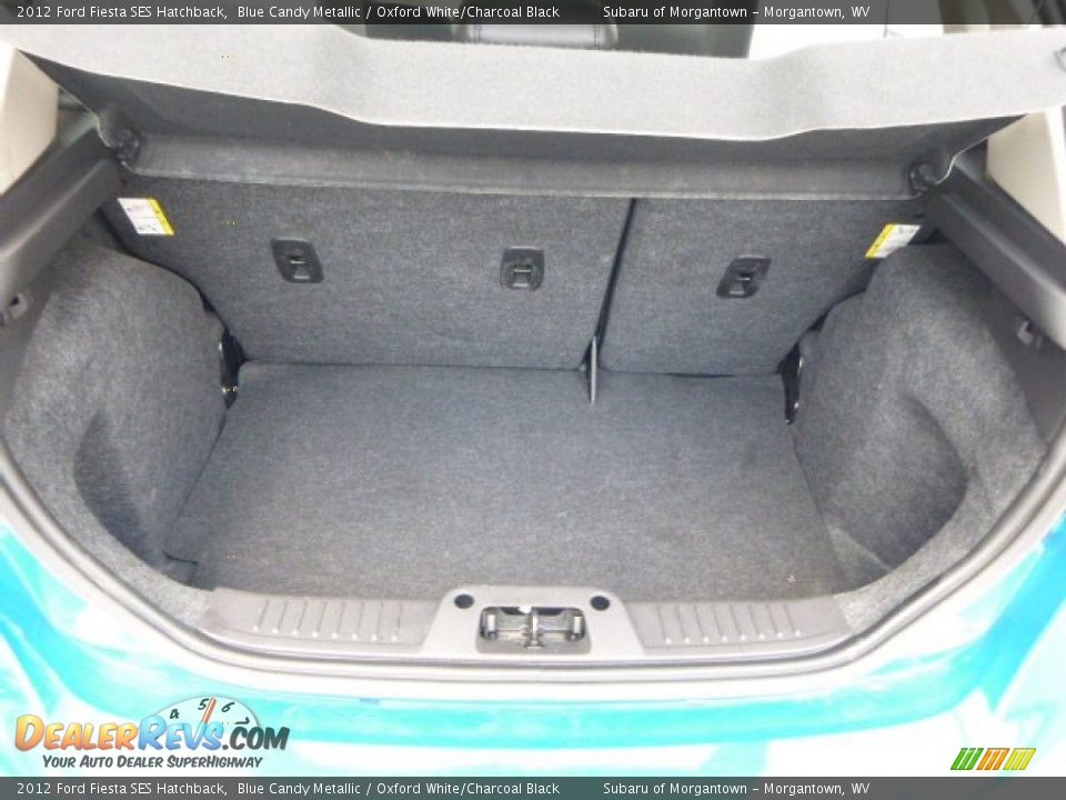 2012 Ford Fiesta SES Hatchback Blue Candy Metallic / Oxford White/Charcoal Black Photo #7