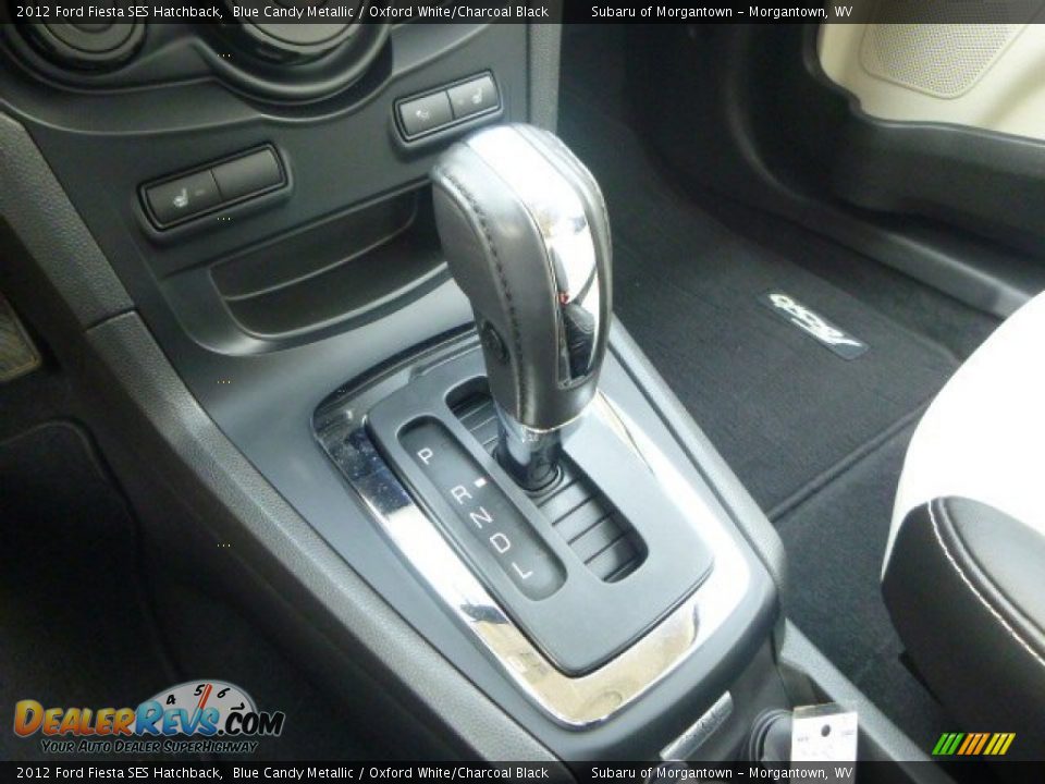 2012 Ford Fiesta SES Hatchback Blue Candy Metallic / Oxford White/Charcoal Black Photo #24