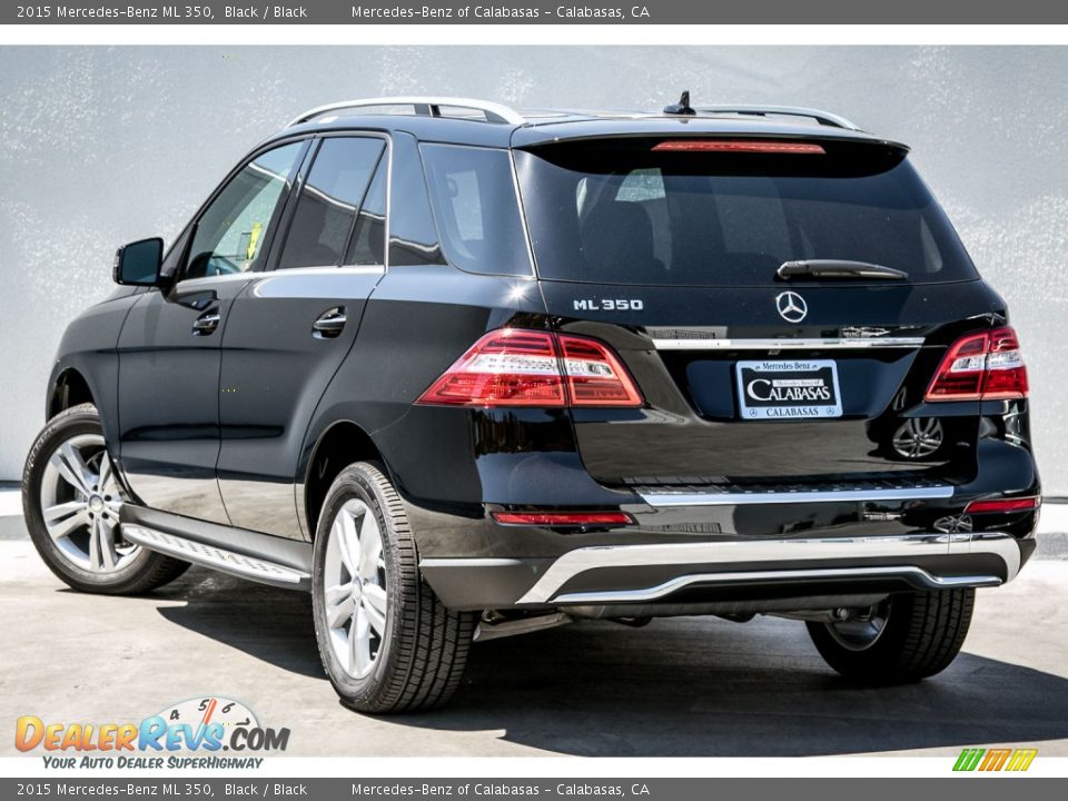 2015 Mercedes-Benz ML 350 Black / Black Photo #2