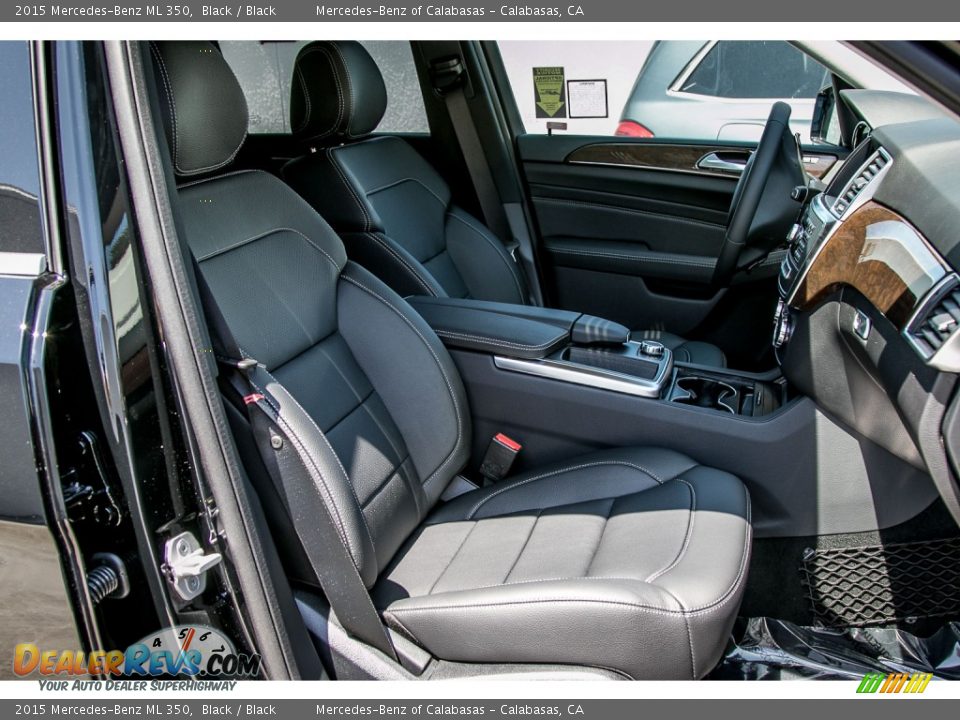 2015 Mercedes-Benz ML 350 Black / Black Photo #8