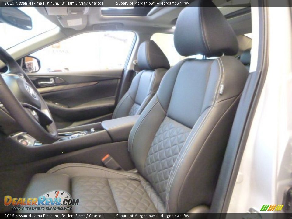 Charcoal Interior - 2016 Nissan Maxima Platinum Photo #10