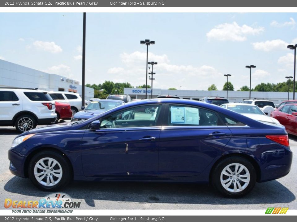2012 Hyundai Sonata GLS Pacific Blue Pearl / Gray Photo #6