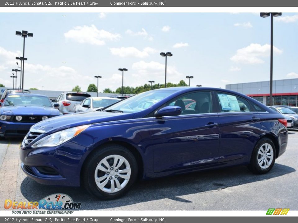 2012 Hyundai Sonata GLS Pacific Blue Pearl / Gray Photo #7