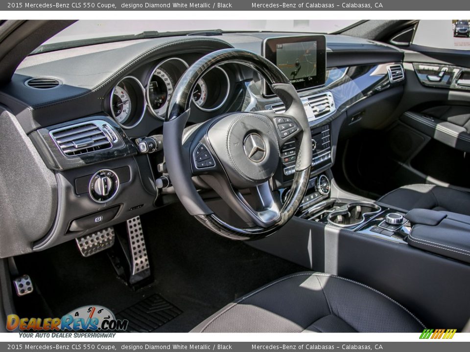 2015 Mercedes-Benz CLS 550 Coupe designo Diamond White Metallic / Black Photo #5