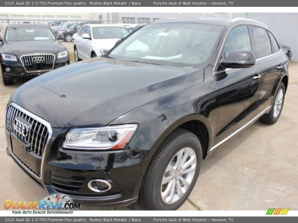 2015 Audi Q5 2.0 TFSI Premium Plus quattro Mythos Black Metallic / Black Photo #3