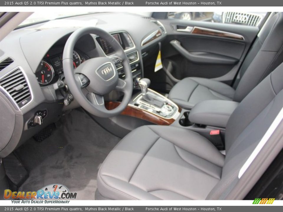 2015 Audi Q5 2.0 TFSI Premium Plus quattro Mythos Black Metallic / Black Photo #12