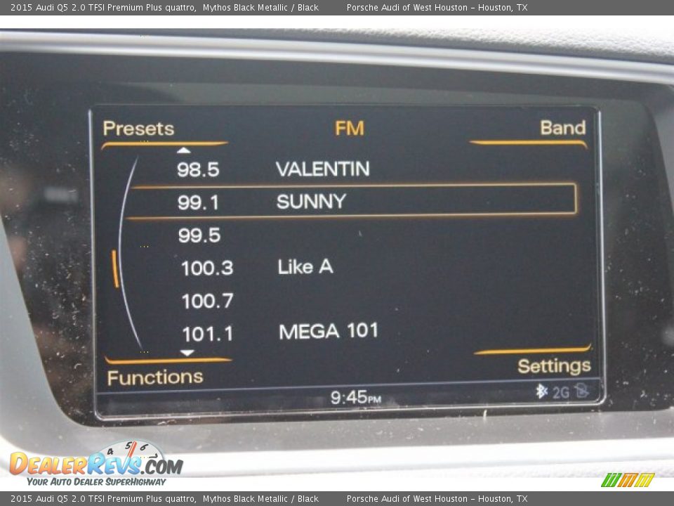 2015 Audi Q5 2.0 TFSI Premium Plus quattro Mythos Black Metallic / Black Photo #21