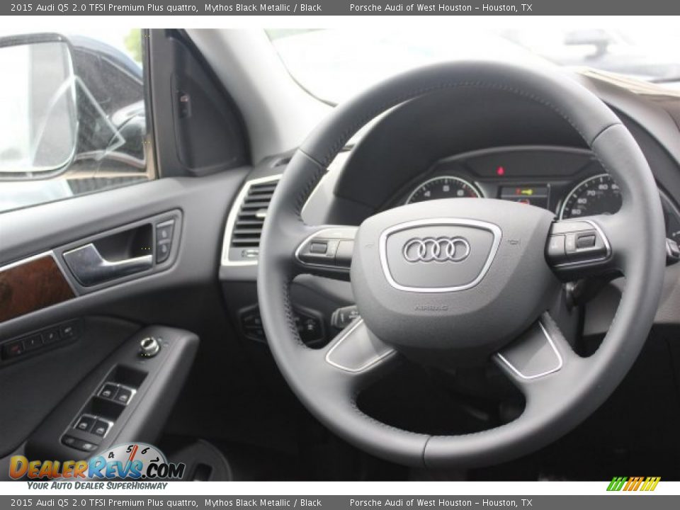 2015 Audi Q5 2.0 TFSI Premium Plus quattro Mythos Black Metallic / Black Photo #35