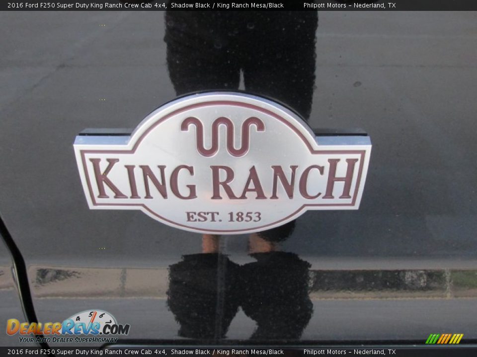 2016 Ford F250 Super Duty King Ranch Crew Cab 4x4 Shadow Black / King Ranch Mesa/Black Photo #15