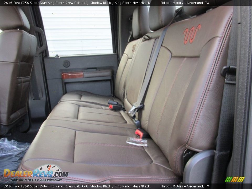 Rear Seat of 2016 Ford F250 Super Duty King Ranch Crew Cab 4x4 Photo #23