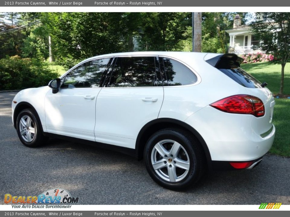 2013 Porsche Cayenne White / Luxor Beige Photo #4