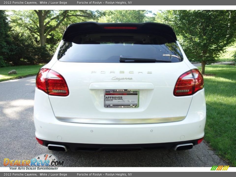 2013 Porsche Cayenne White / Luxor Beige Photo #5