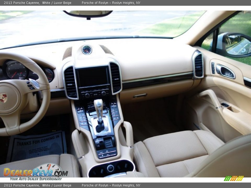 2013 Porsche Cayenne White / Luxor Beige Photo #14