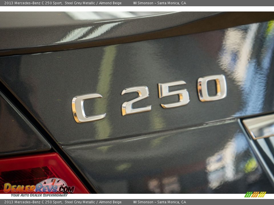 2013 Mercedes-Benz C 250 Sport Steel Grey Metallic / Almond Beige Photo #7