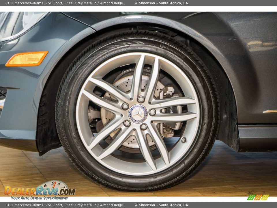 2013 Mercedes-Benz C 250 Sport Steel Grey Metallic / Almond Beige Photo #8