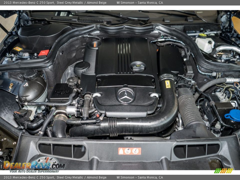 2013 Mercedes-Benz C 250 Sport Steel Grey Metallic / Almond Beige Photo #9
