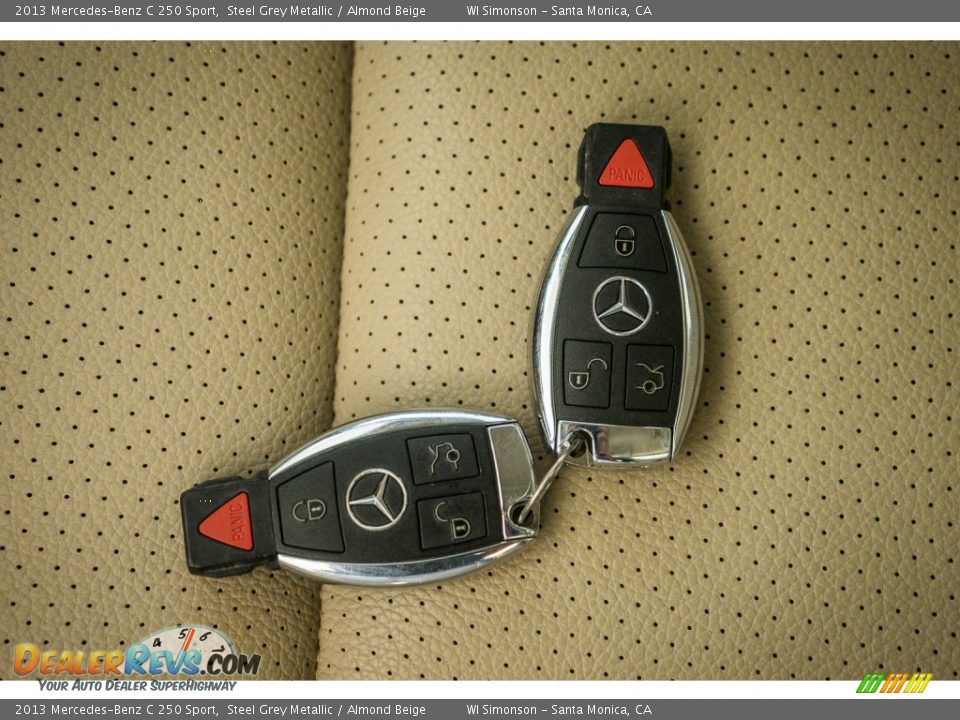 2013 Mercedes-Benz C 250 Sport Steel Grey Metallic / Almond Beige Photo #11